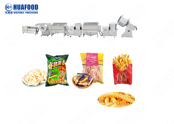 Multifunctional Automatic Potato Chips Making Machine French Fries Maker