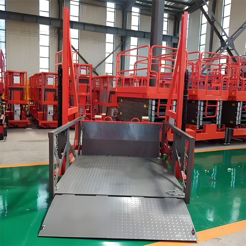 Poweramp Heavy Cargo Loading Dock Leveler 8mm Panel Material Truck Dock Transfer Operations