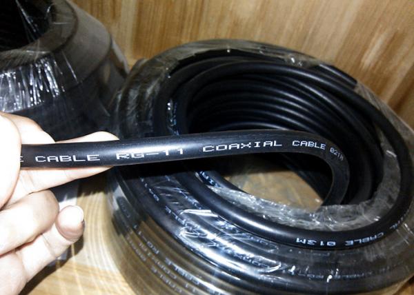 RG11/ F1160 Jelly Trunk CATV 75Ohm Coaxial Cable 14AWG Waterproof 1000ft Wooden Drum