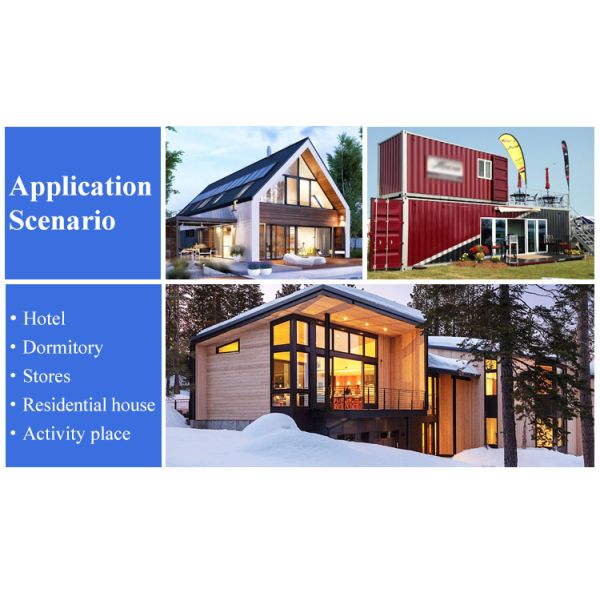 CE Luxury Residential Prefab Folding Container House Weather Resistant