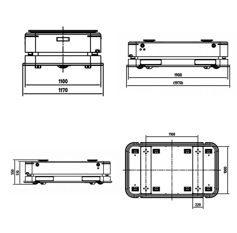 2023 High Performance Warehouse Jacking Heavy Duty Mobile Agv Robot