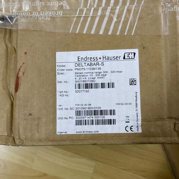 E+H PMD75-11038/139 Differential Pressure Transmitter