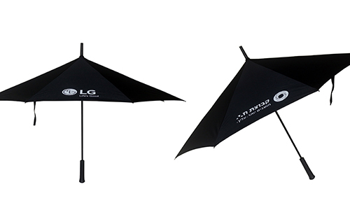 Triangle Reverse Umbrella showing unique triangular canopy design and compact folded size