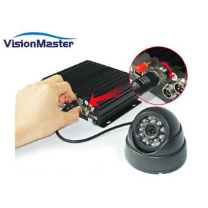 4 Channel GPS Mobile DVR With GPS Tracker 128GB SD Card Storage 3G Signal