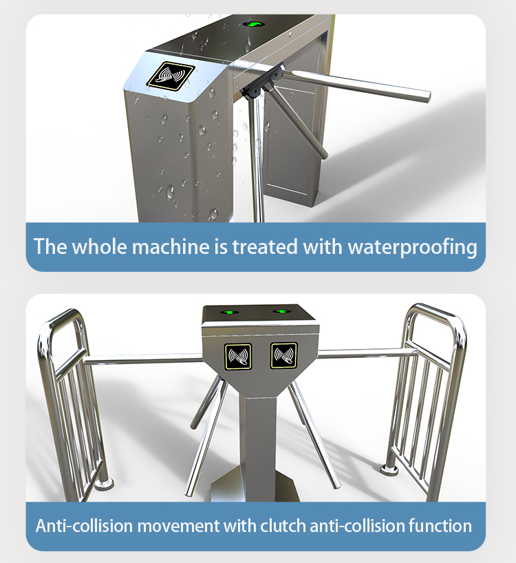 Customized Tripod Turnstile Access Control System For Supermarkets / Communities