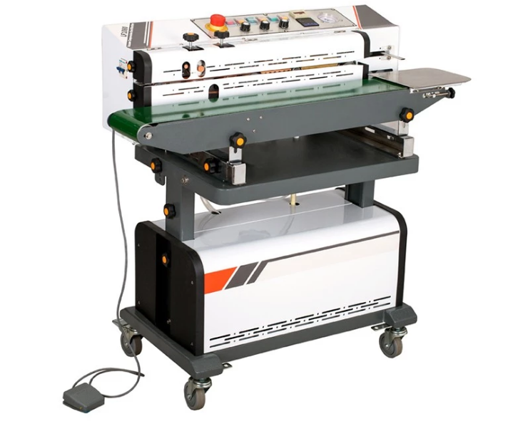 LF-1080B Vertical Sealing Machine , Vacuum Food Continuous Band Sealer