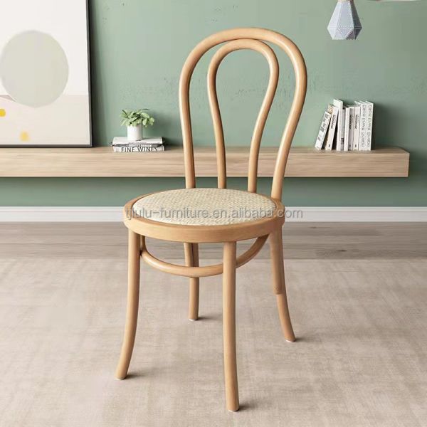 Handmade Wooden Restaurant Chair with Custom Size and Optinal Colors