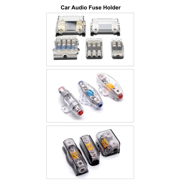 Heavy Duty Car Stereo Audio Power Distribution Holder Bolt Down On Mini ANL ANM MEGA ANS MIDI Fuse Holder