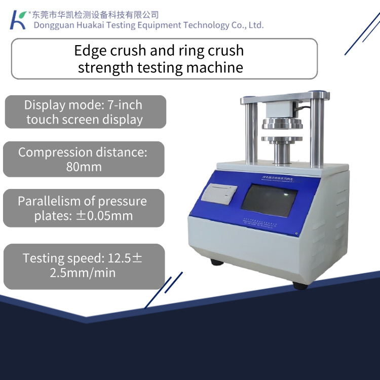 Touch Screen Edge Crush & Ring Crush Testing Machine Automatic Paperboard Compression Strength Tester