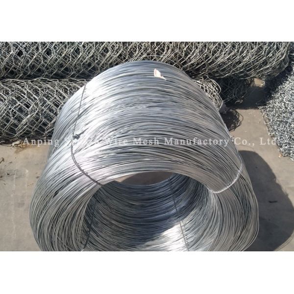 4mm Gabion Baskets Round Flexible Retaining Wall Galvanized For Heavy Stone