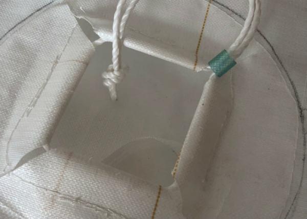 Round White PP Woven Packaging Bags For Mechanical Loading And Unloading