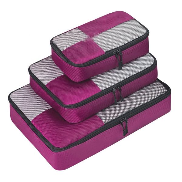 Compression Suitcase Packing Organizers , Travel Storage Cubes Thick Layer