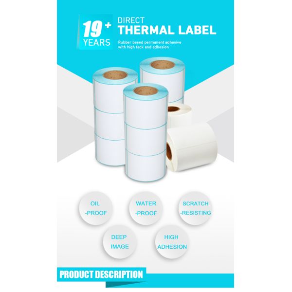 Customized Barcode Sticker Label For Large Address Pre Printed