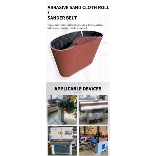 Grinding and Deburring Good-Resistant Coated Belt 468mm Width 150mm OEM Accepted