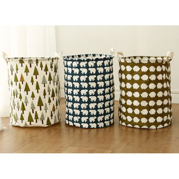 Puting Foldable Washing Laundry Clothes Basket Hamper Bin Baby Toy Storage Bag Large Box Customized National Series