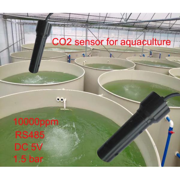 NDIR Infrared Absorption Dissolved CO2 Sensor IP68 Waterproof for 60 Meters Depth Water Quality Monitoring