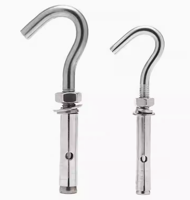 Stainless Steel AISI A2-70 ASTM A4-80 ASME A2-80 ANSI A4-70 METAL BOLT Hook Anchor
