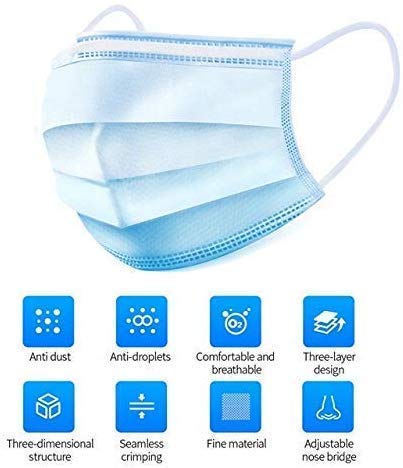 Adjustable Disposable Breathing Mask Fast Delivery With CE FDA Application