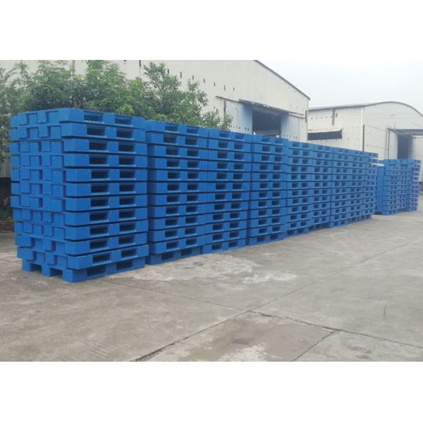 2000kg Heavy Duty Plastic Pallets 8pcs Steel Reinforcing Inside