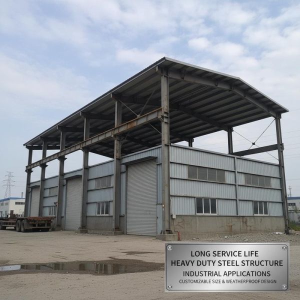 Corrosion Resistant Steel Structure Workshop with Light Frame Steel Construction Using Q355/Q235 Steel