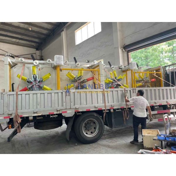 16-160MM Diameter Full-automatic Industrial PE Pipe Coiling Equipment For Coiling Process