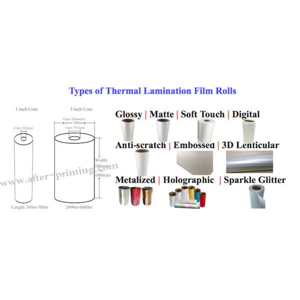 BOPP Thermal EVA Lamination Film Double Sides ROHS Certification