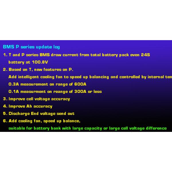 High Voltage BMS Lithium Battery Management System 4S 6S 8S 300A