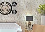 White Modern Wall Covering Non Woven Wallpaper Sound Absorbing With Geometric