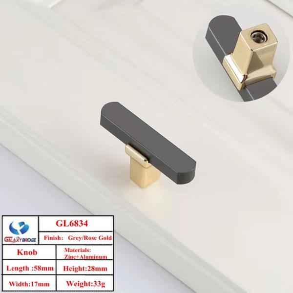 Rose Gold Kitchen Knobs and Handles Kitchen cabinet pulls and handles 192mm Aluminum Door pulls