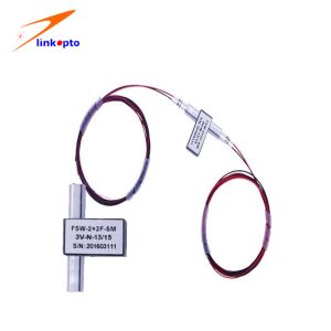 Latching 1260-1650nm Single Mode 500mW 2x2F Fiber Optical Switch