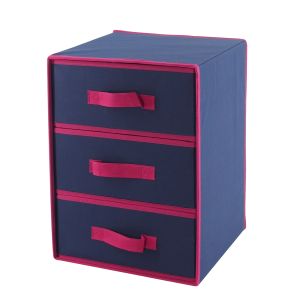 Buy cheap 3 Layer Folding Storage Drawers Built In Fabric Plate product