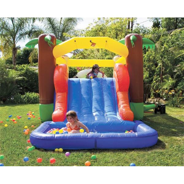 3 In 1 Kids Inflatable Water Slide Combo Bounce House For Resorts