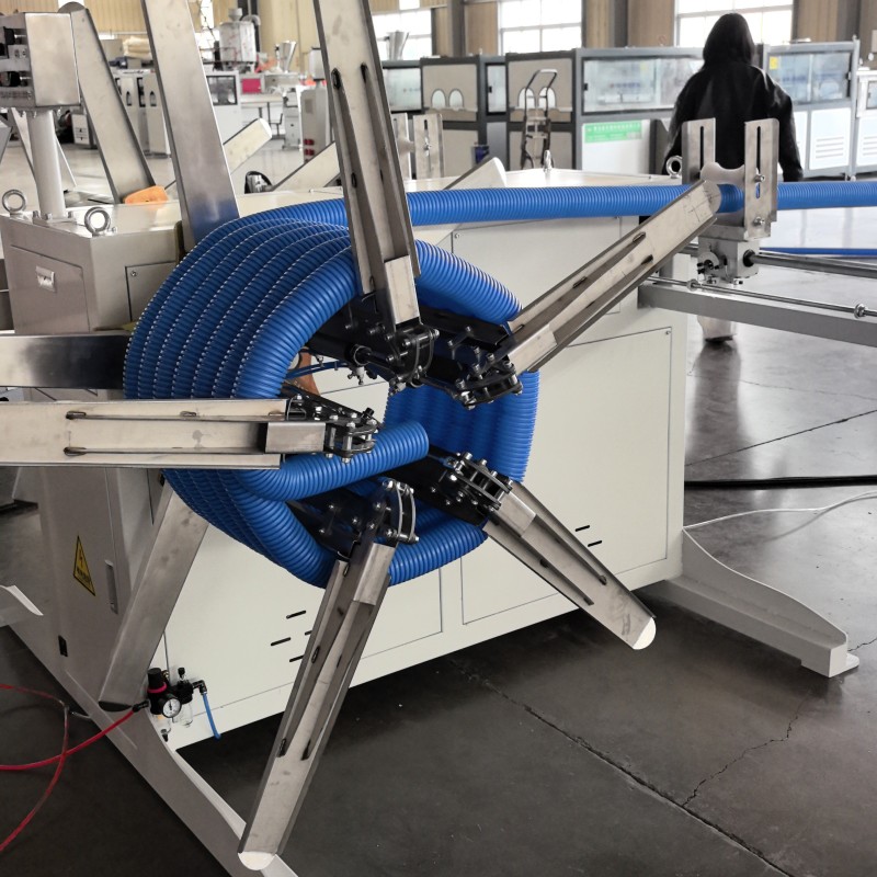 High Efficiency PE PP HDPE Double Wall Corrugated Pipe Machine Underground Drainage Cable Protection Pipe Making Line