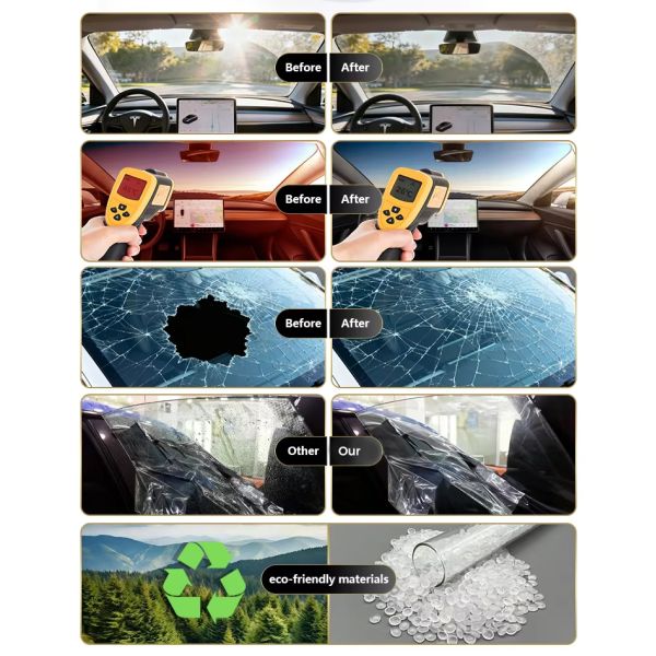 Metallic Privacy Protection Solar Anti Scratch Sun Control Sputtering Nano Ceramic Window Tints