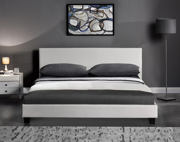 Morden Simple Design Upholstered PU Leather Bed