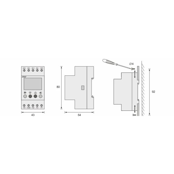 Intelligent Overhead Lifting Load Limiter Mini DIN Electronic Load Control Monitor