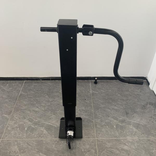 Black Square 12.5inch Travel 10000 Lb Trailer Jack Side Wind