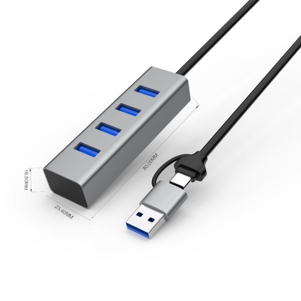 60CM Extension USB Data HUB Dual Interface USB3.0 HUB CE ROHS