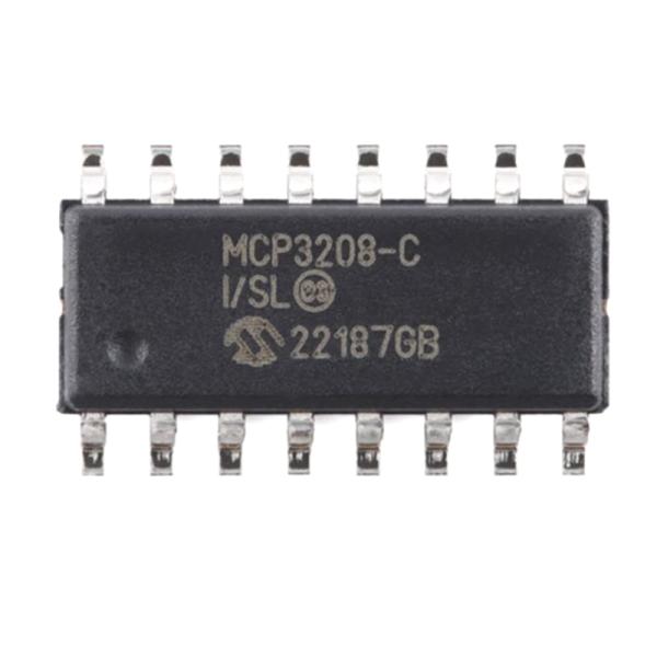 4 Channel ADC DAC 8 Channel 12 Bit AD Converters SPI Interface MCP3208-CI SL