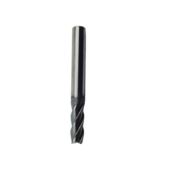 CNC Tungsten Carbide Four Flute Solid End Mill Cutter 55 65 HRC