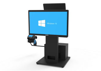 15.6" Slim POS Terminal Intel N95 i3 i5 Win10 Linux Dual Display Barcode Scanner System