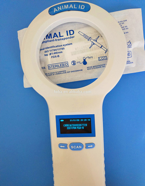 USB Handheld RFID Microchip Reader For Pet