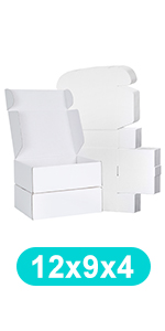 White Corrugated Cardboard Mailer Boxes, Medium Mailing Boxes For Packaging Small Business