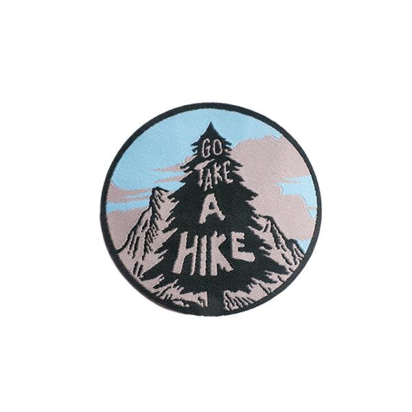 Multiple Logo Acceptable Iron On Embroidered Patches Badges Twill Fabric Custom Size