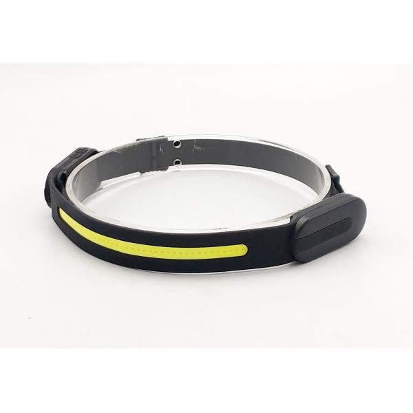 Bluetooth COB LED Headlamp 25x3x1.5cm 106G Silicone ABS Lithium 102540 1200MAh