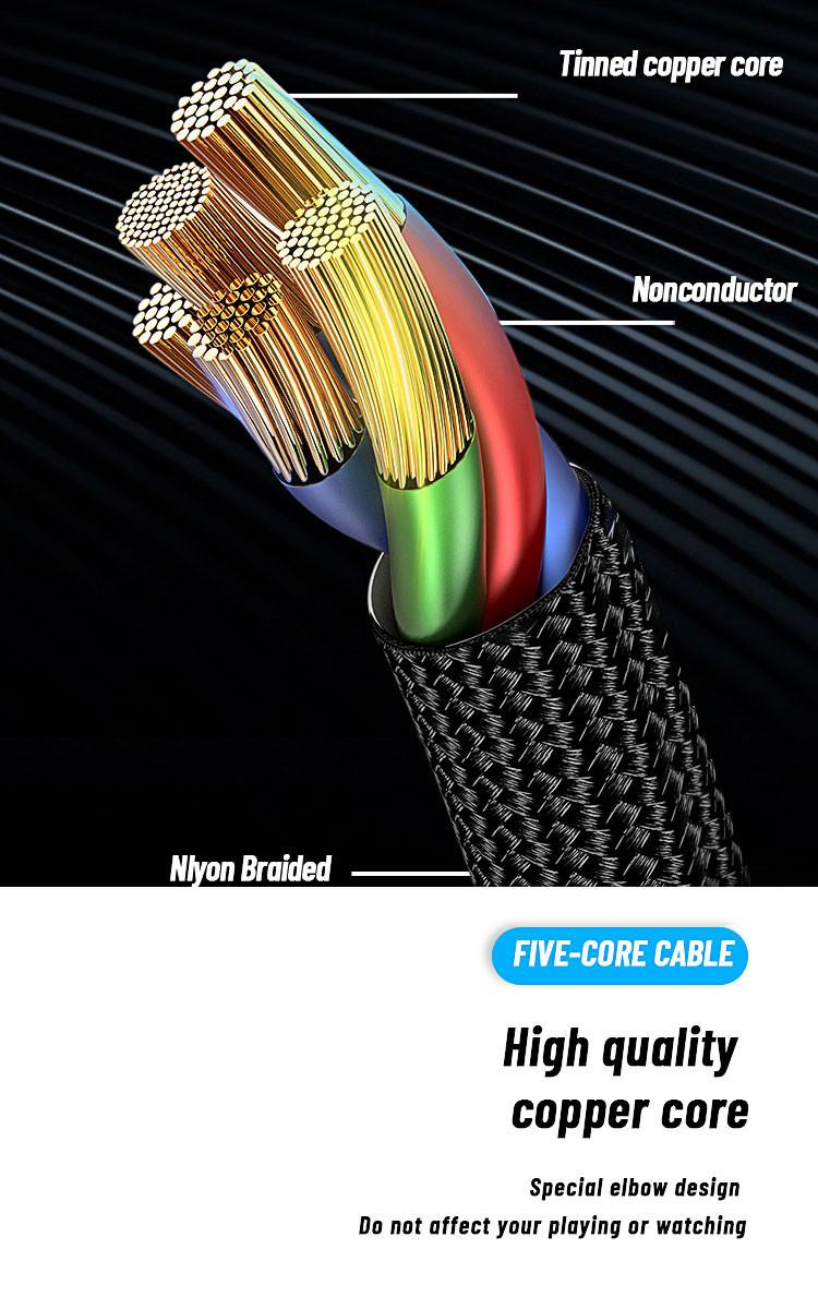 5A 100W USB C To Type-C Charging Cable For Data Transmission