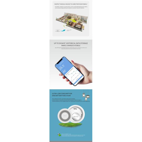 Zigbee Smart Temperature And Humidity Sensor T&H Sensor(ST-TH01)