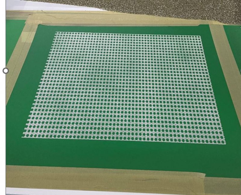 PVC material drilling sample
