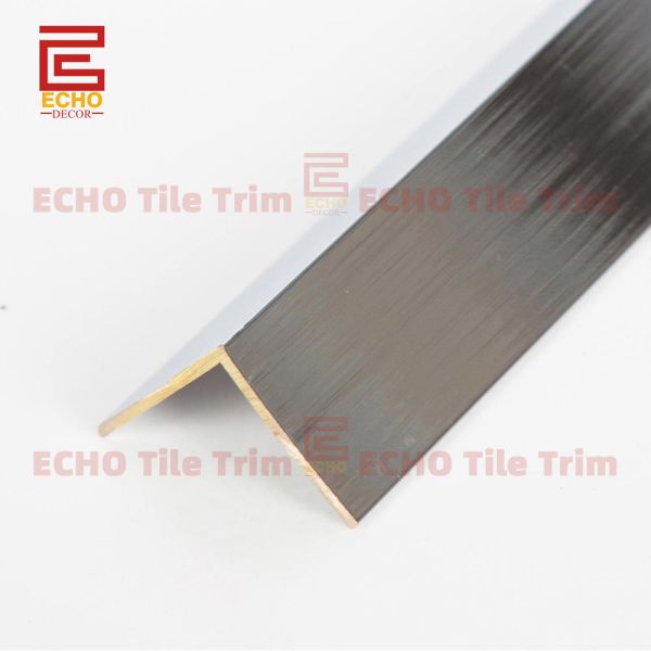 Solid L Shaped Brass Tile Profile