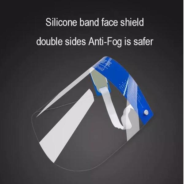 CE FDA Approval Clear Plastic Face Shield , Full Face Shield Environmental Firendly